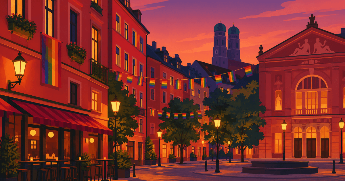 Header illustration: Gay Munich: Glockenbach, Bars & Events (2026 Guide)